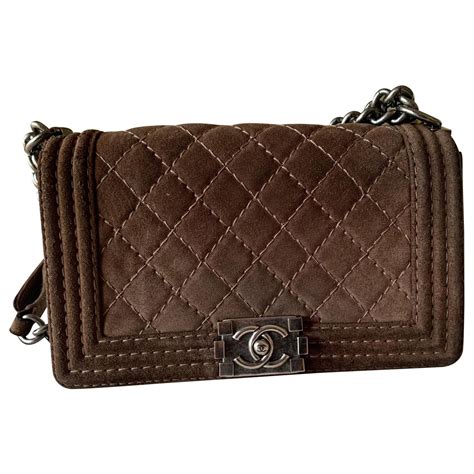 chanel boy bag vegan briwn|Chanel bags for boys.